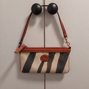Dooney & Burke zebra small clutch